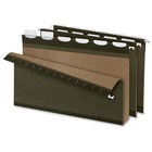 Pendaflex 1/5 Tab Cut Legal Recycled Hanging Folder - 2" Folder Capacity - 8 1/2" x 14" - 2" Expansion - Pressboard - Standard Green - 10% Recycled - 20 / Box
