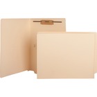 Sparco Letter Recycled End Tab File Folder - 8 1/2" x 11" - 2" Fastener Capacity for Folder - Manila - 10% Recycled - 50 / Box