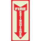 Headline Glow Fire Extinguisher Sign - 1 Each - Fire Extinguisher Print/Message - 4" (101.60 mm) Width x 13" (330.20 mm) Height - Rectangular Shape - White Print/Message Color - Red