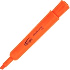 Integra Chisel Desk Liquid Highlighters - Chisel Marker Point Style - Fluorescent Orange - 12 / Dozen