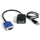 StarTech.com 2 Port VGA Video Splitter - USB Powered - 1 x HD-15 Video In