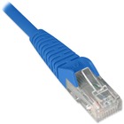 Tripp Lite Cat6 UTP Patch Cable - 1 ft Category 6 Network Cable for Network Device, ATM - First End: 1 x RJ-45 Network - Male - Second End: 1 x RJ-45 Network - Male - 1 Gbit/s - Patch Cable - Gold Plated Contact - CM - 24 AWG - Blue - 1