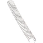 Fellowes Wire Binding Combs, 3/8" , 80 Sheets, White - 0.4" Height x 11" Width x 0.4" Depth - 0.2" Maximum Capacity - 80 x Sheet Capacity - White