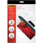 Fellowes Glossy Pouches - 5mil, Photo, 25 pack - Sheet Size Supported: Photo-size - Laminating Pouch/Sheet Size: 6.25" Width x 5 mil Thickness - Type G - Glossy - for Document, Photo - Durable - Clear - 25 / Pack