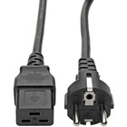 Tripp Lite 8ft 2-Prong Computer Power Cord European Cable C19 to SCHUKO CEE 7/7 Plug 16A 8' - 250V AC2.44m
