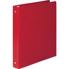 ACCO ACCOHIDE Round Ring Binder - 1/2" Binder Capacity - Letter - 8 1/2" x 11" Sheet Size - 100 Sheet Capacity - 3 x Round Ring Fastener(s) - 23 pt. Binder Thickness - Poly - Red - 1 Each