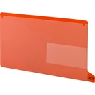 Smead Colored Poly End Tab Out Guides - Bottom Tab(s) - Legal - 8 1/2" Width x 14" Length - Red Poly Divider - 25 / Box
