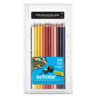 Prismacolor Scholar Colored Pencils - Assorted Lead - Assorted Wood Barrel - 24 / Box