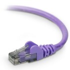 Belkin RJ45 Category 6 Snagless Patch Cable - 1 ft Category 6 Network Cable - First End: 1 x RJ-45 - Male - Second End: 1 x RJ-45 - Male - Patch Cable - Purple