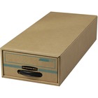 Recycled Stor/Drawer® - Letter - 5.5" Height - Media Size Supported: Cheque - Kraft, Green - 1 Each