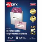 AveryÂ® Easy Peel(R) Address Labels, Sure Feed(TM) Technology, Permanent Adhesive, 1-1/3" x 4" , 1,400 Labels (5162) - 1 1/3" Width x 4" Length - Permanent Adhesive - Rectangle - Laser - White - Paper - 14 / Sheet - 100 Total Sheets - 1400 Total Label(