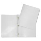 Hilroy Brief Cover - Letter - 8 1/2" x 11" Sheet Size - 3 Fastener(s) - White - Recycled