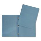 Hilroy Brief Cover - Letter - 8 1/2" x 11" Sheet Size - 3 Fastener(s) - Leatherine - Light Blue - Recycled 