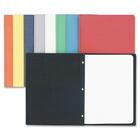 Hilroy Brief Cover - Letter - 8 1/2" x 11" Sheet Size - 3 Fastener(s) - Leatherine - Assorted - Recycled - 1 Each