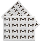 Pendaflex A-Z End End Tab Filing Labels - "Alphabet" - 1 1/4" x 15/16" Length - Rectangle - White, Gray - 240 / Pack - Self-adhesive