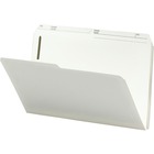 Smead 1/2 Tab Cut Legal Recycled Fastener Folder - 9 1/2" x 14 5/8" - 3/4" Expansion - 1 x 2K Fastener(s) - Assorted Position Tab Position - Ivory - 10% Recycled