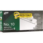 Hilroy Press-It Seal-It Self Adhesive Envelope - Business - #10 - 4 1/8" Width x 9 1/2" Length - 20 lb - 45 / Box