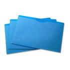VLB Legal File Jacket - 14 1/2" x 10" - 1" Expansion - Poly - Clear, Blue - 5 / Pack