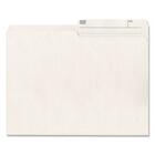 Hilroy 1/2 Tab Cut Letter Recycled Top Tab File Folder - Top Tab Location - Right/Left Tab Position - Ivory - 10% Recycled - 100 / Box