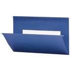 Smead Colored Hanging Folders - Legal - 9 1/2" x 14 5/8" Sheet Size - Paper - Navy - 69.7 g - Recycled - 25 / Box