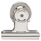 ACCO Magnetic Bulldog Clip - 2" (50.80 mm) Width - 24 / Box - Silver - Metal