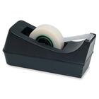 Acme United Slantline Design Desk Tape Dispensesr - 1" (25.40 mm) Core - Plastic, Metal - Black - 1 Each
