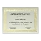 First Base Classic Gold Foil/Linen Certificate - 24 lb Basis Weight - 8.50" x 11" - Paper - 12 / Pack