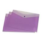 VLB Letter Vinyl File Pocket - 8 1/2" x 11" - 2 Front & Back Pocket(s) - Polypropylene - Grape - 1 Each