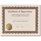 Masterpiece Certificate of Appreciation - 65 lb - 8.50" x 11"6 Sheet - 6/PK