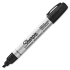 Sharpie Liquid Chisel Tip Industrial Marker - Broad Marker Point - Chisel Marker Point Style - Black - Aluminum Barrel - 1 Each