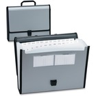 Pendaflex Carrying Case Document - Silver - Handle - 1 Each