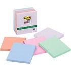 Post-itÂ® Super Sticky Recycled Adhesive Note - 450 - 3" x 3" - Square - Assorted - Paper - Self-adhesive - 5 / Pack