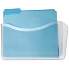 Rubbermaid Single Unbreakable Letter Wall Files - 1 Pocket(s) - 6.6" Height x 13.7" Width x 3.1" Depth - Clear - Polycarbonate - 1 / Each