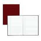 Blueline College Ruled Composition Book - 192 Sheets - Perfect Bound - Blue Margin - 9 1/4" x 7 1/4" - White Paper - Red Cover - Hard Cover, Self-adhesive, Index Sheet - Recycled - 1 Each