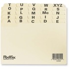 Oxford Index Card File Guide - Printed Tab(s) - Character - A-Z - 4" Divider Width x 6" Divider Length - Manila Divider - 1 Pack