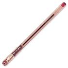 Pentel Superb Ballpoint Pen - Fine Pen Point - 0.3 mm Pen Point Size - Refillable - Red - Transparent Barrel - Metal Tip - 1 Each