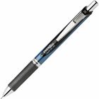 Pentel EnerGel RTX Liquid Gel Pen - Fine Pen Point - 0.5 mm Pen Point Size - Needle Pen Point Style - Refillable - Retractable - Black Gel-based Ink - Blue Barrel - Stainless Steel Tip - 1 Each