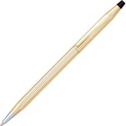 Cross Classic Century 10 Karat Gold Filled/Rolled Gold Ball-Point Pen - Medium Pen Point - Refillable - Black - Gold Barrel - 1 Each