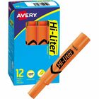 AveryÂ® Hi-Liter Desk Style Highlighter - Chisel Marker Point Style - Fluorescent Orange - 1 Each