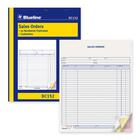 Blueline Sales Order Book - 50 Sheet(s) - 3 PartCarbonless Copy - 8.50" (215.90 mm) x 11" (279.40 mm) Sheet Size - Blue Cover - 1 Each