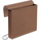 Pendaflex Expandable Envelope - Letter - 8 1/2" x 11" Sheet Size - Red Fiber, Leather - Recycled - 1 Each