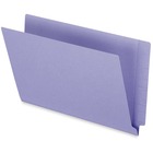 Pendaflex Colored End Tab Folder - Legal - 3/4" Expansion - 13.5 pt. Folder Thickness - Purple - Recycled - 50 / Box