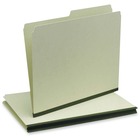Pendaflex 1/2 Tab Cut Letter Recycled Top Tab File Folder - 8 1/2" x 11" - Top Tab Location - Right Tab Position - Pressboard - Green - 30% Recycled - 50 / Box