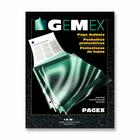 Gemex Top-loading Page Protectors - 0" Thickness - For Letter 8 1/2" x 11" Sheet - 3 x Rings - Ring Binder - Rectangular - Clear - Polypropylene - 100 / Box