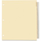 Oxford Insertable Index Tab - 8 Tab(s) - 8.50" Divider Width x 11" Divider Length - Letter - Manila Divider - Clear Plastic Tab(s) - 8 / Set