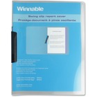 Winnable Letter Report Cover - 8 1/2" x 11" - 30 Sheet Capacity - Plastic - Clear - 1 Each