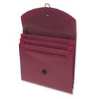 Winnable Poly Expanding 4-Pocket Step File - Letter - 8 1/2" x 11" Sheet Size - 4 Pocket(s) - Poly - Burgundy - 1 Each