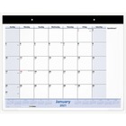 At-A-Glance Monthly Bilingual Quick Note Calender - Julian Dates - Monthly - 13 Month - January 2022 till December 2022 - 1 Month Single Page Layout - 17" x 22" Sheet Size - 2.50" (63.50 mm) x 2.50" (63.50 mm) Block - Headband - Desk Pad - Black - Vinyl -