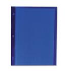 Winnable Letter Report Cover - 8 1/2" x 11" - 80 Sheet Capacity - 3 x Prong Fastener(s) - Poly - Blue - 1 Each