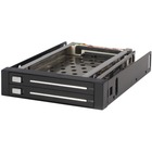 StarTech.com 2 Drive 2.5in Trayless Hot Swap SATA Mobile Rack Backplane - Storage bay adapter - black - Easy, trayless removal and insertion of dual 2.5in SATA hard drives from single 3.5in bay - sata backplane - sata mobile rack - sata enclosure - 2.5inhot swap bay - SATA hot swap